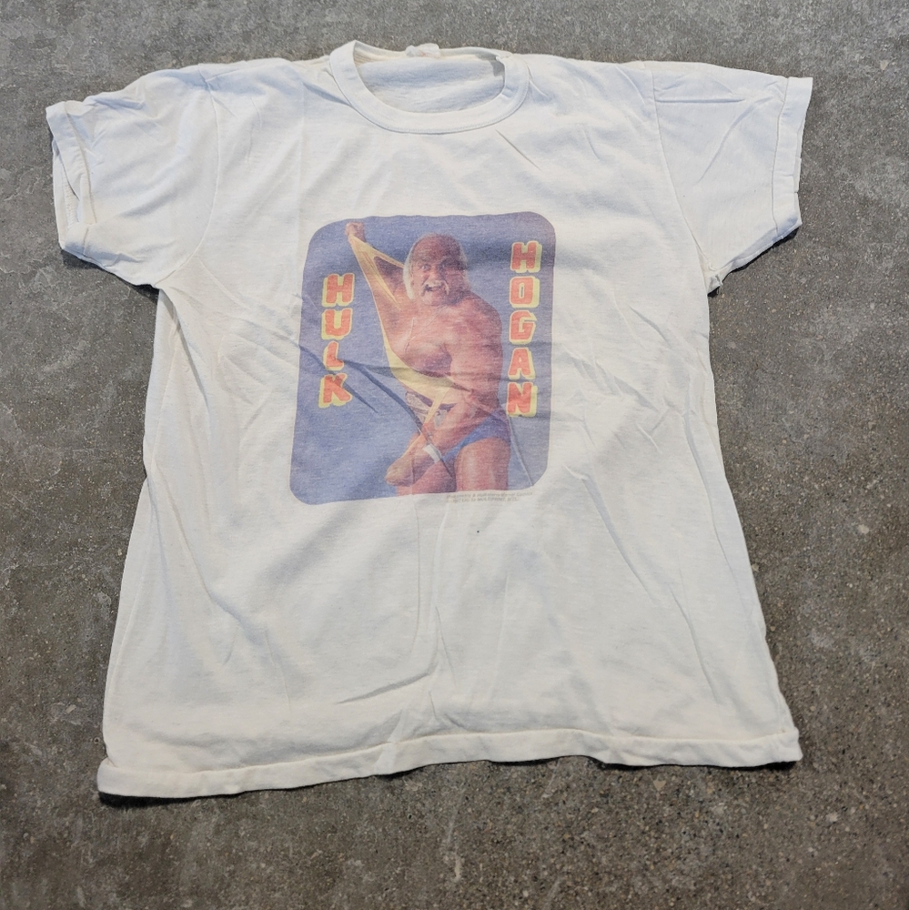 WWF Hulk Hogan Vintage 1987 Pro Wrestler Marvel Comics T-Shirt Single Stitched m